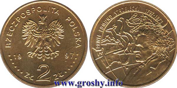 Монета 2 злотых 1997